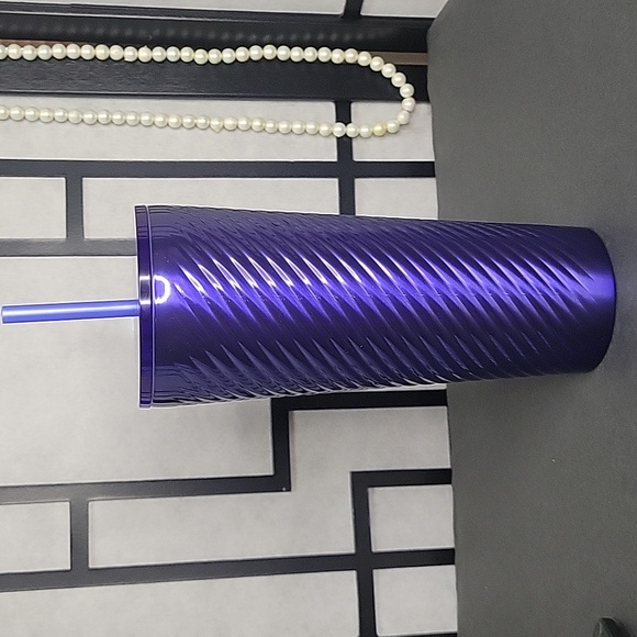 🆕️Starbucks Cold Cup Spring Release Steel (Blue Swirl) Insulated Tumbler 24 oz - Picture 10 of 13